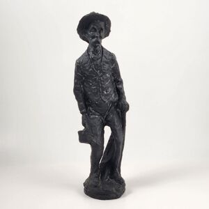 Vintage Hand Carved Coal Folk Art